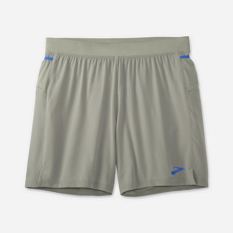 Brooks Sherpa 7 2-In-1 Løpeshorts Herre Verkkokauppa - Blå/Lyse Grå - Norge (FNU840976)